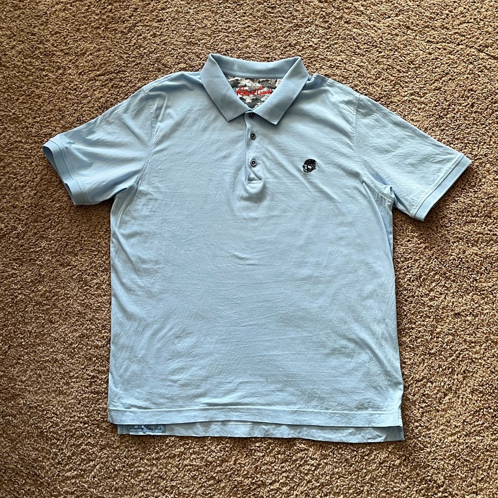 Robert Graham Blue Skull Polo NWOT